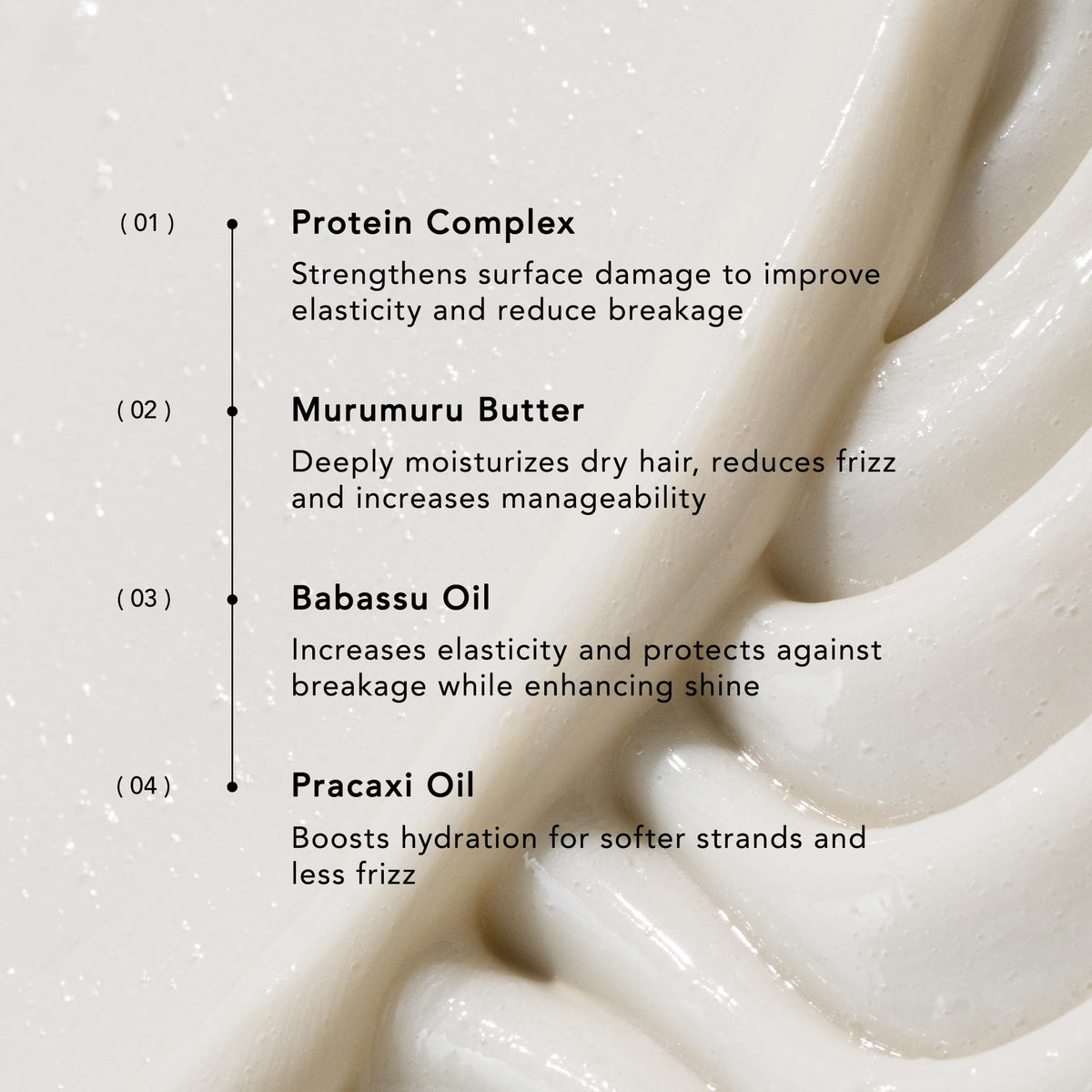 REVERIE murumuru butter ingredient visual conveying deep hydration benefit