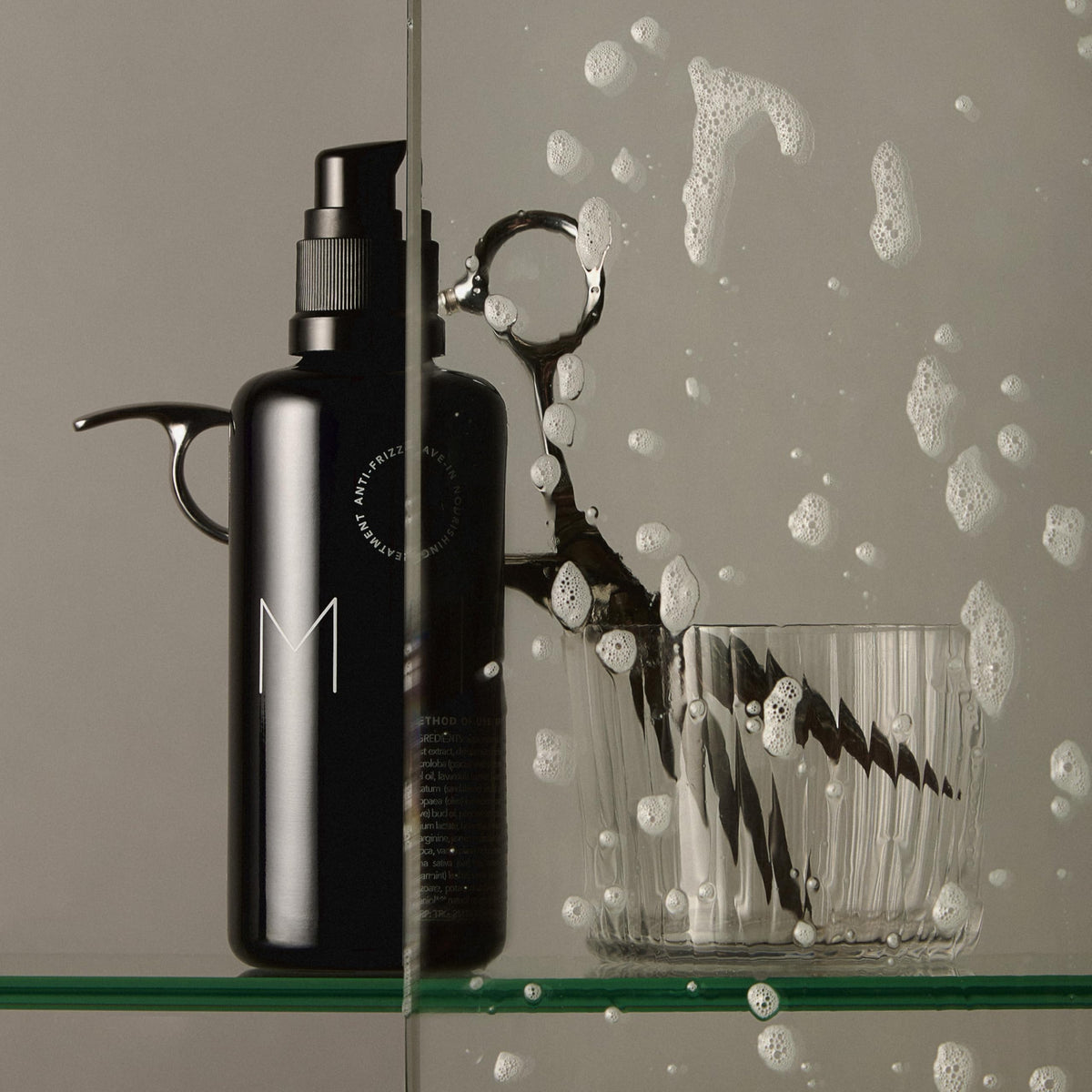 Reverie lifestyle bathroom shot showing daily routine uplift and scent