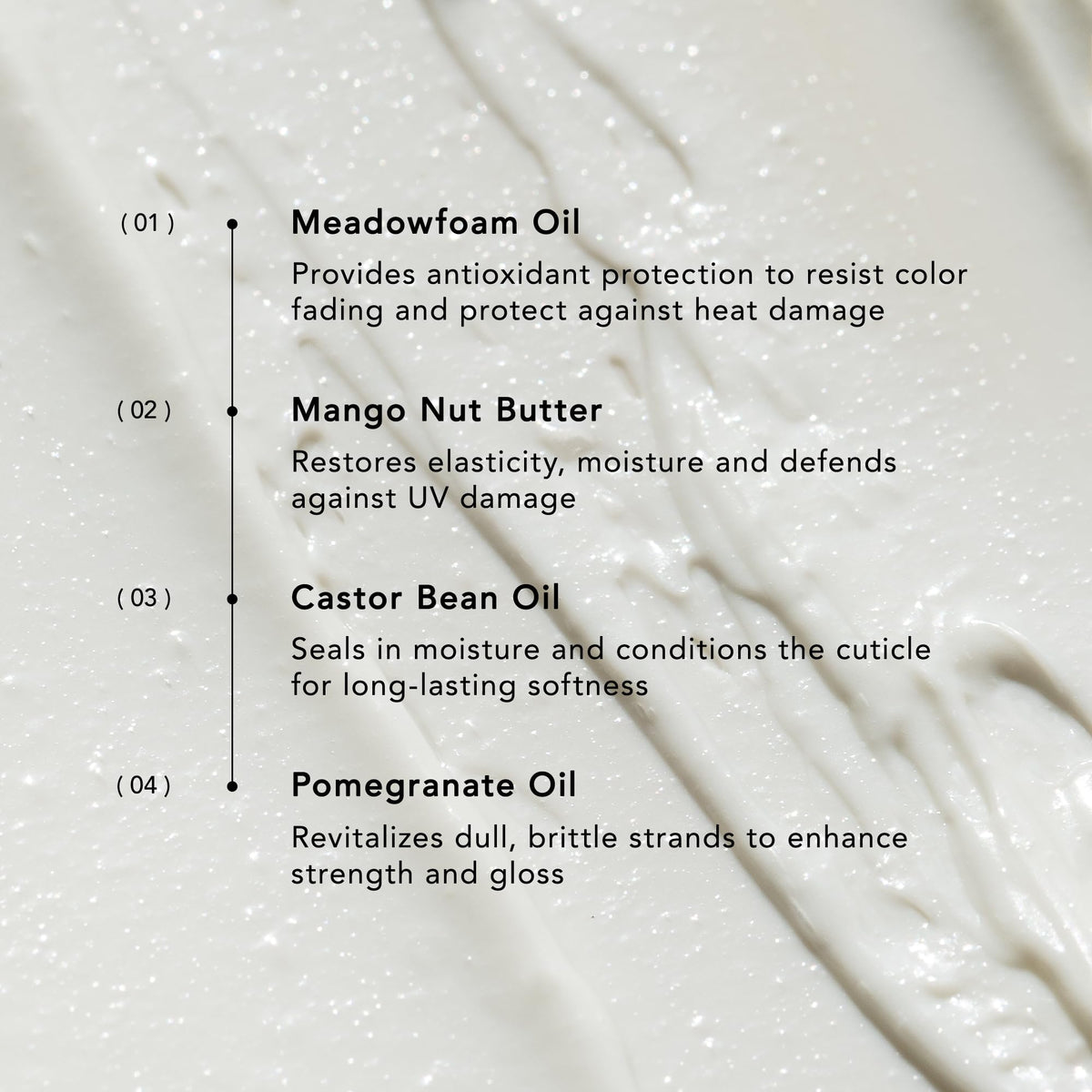 REVERIE applied to wet hair demonstrating definition benefit