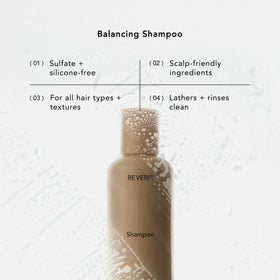 REVERIE pump dispensing thick shampoo texture for gentle cleansing benefits