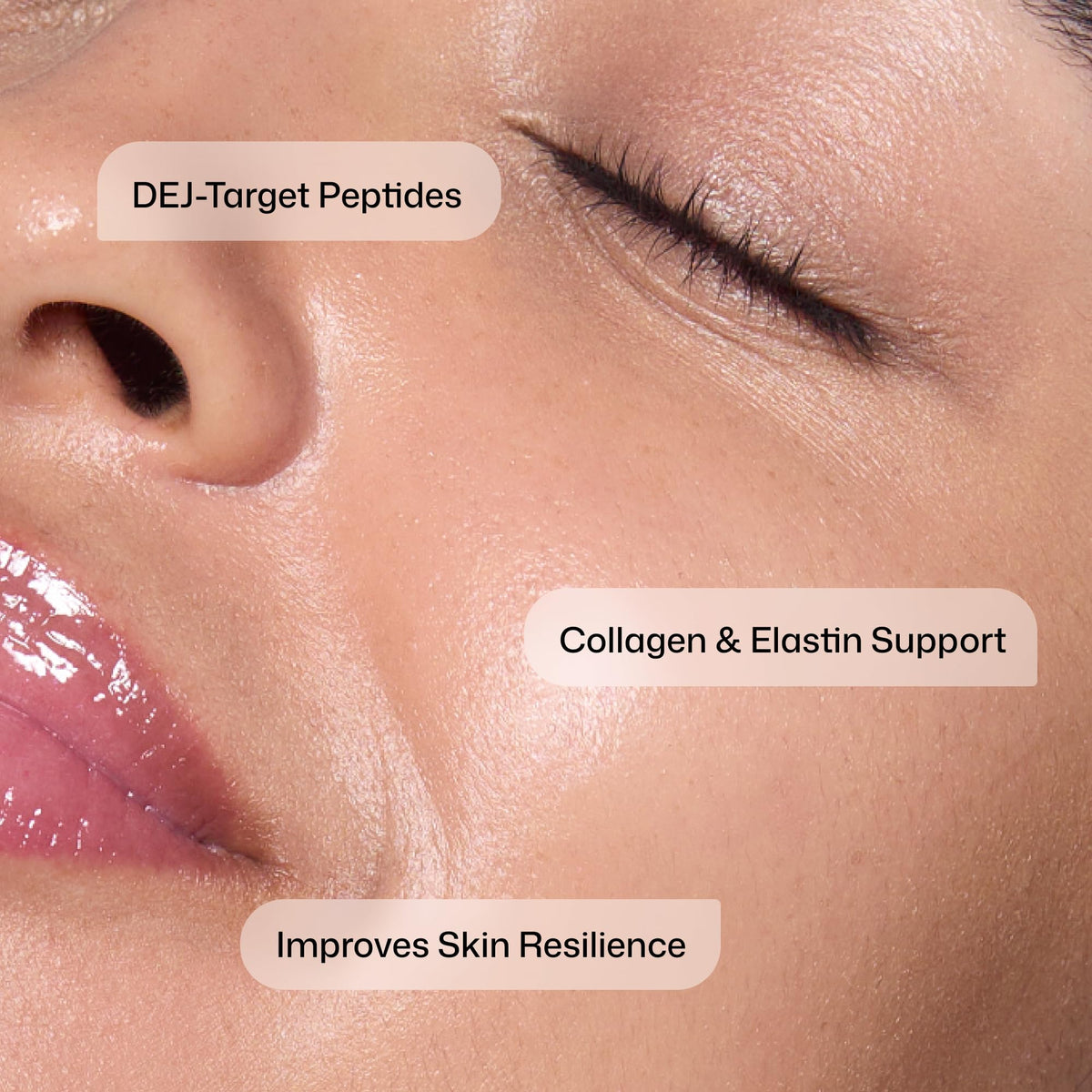 Revision Skincare D·E·J Face Cream® pump dispensing a measured amount for easy application