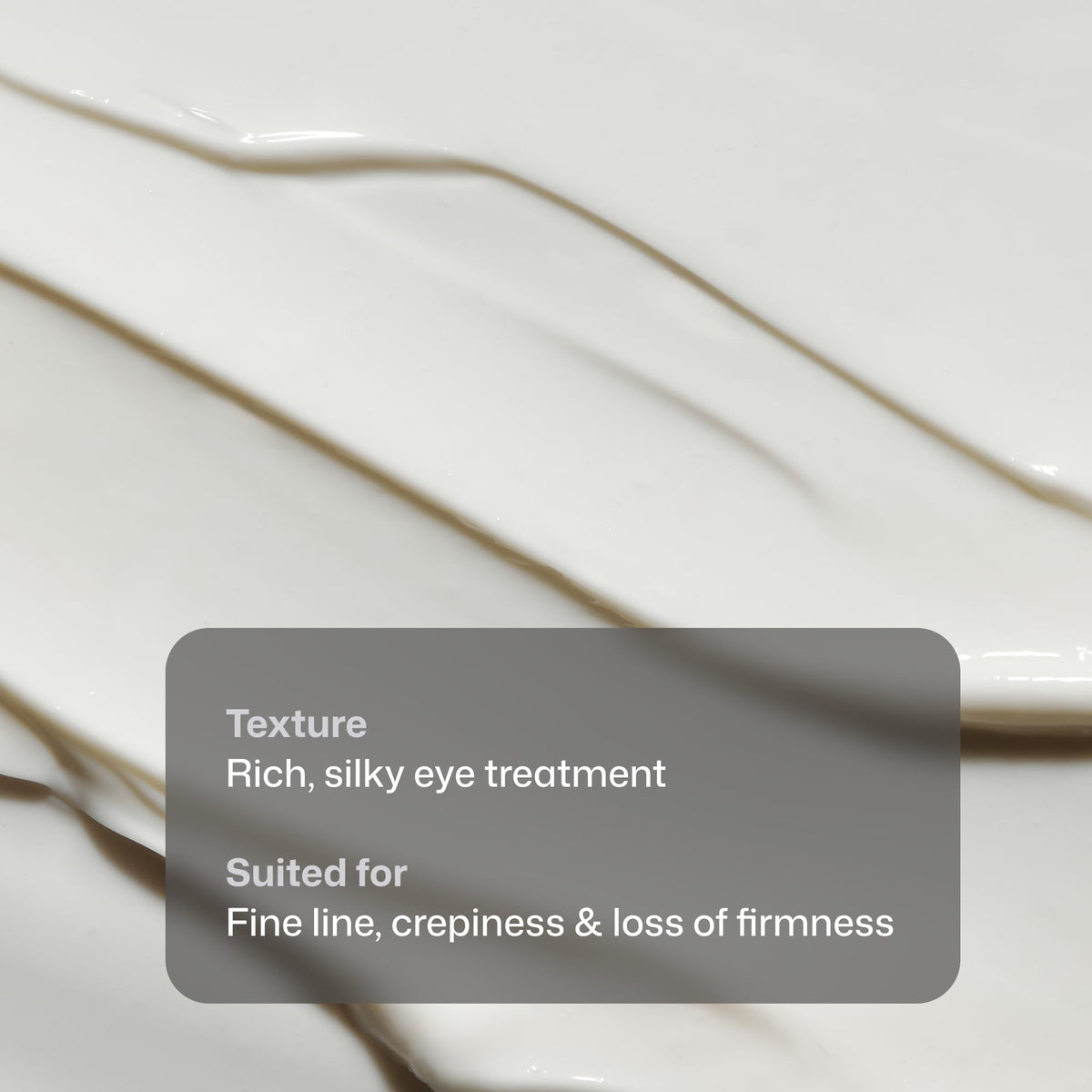 Revision Skincare D·E·J Eye Cream® label close-up showing ingredient information and clinical focus