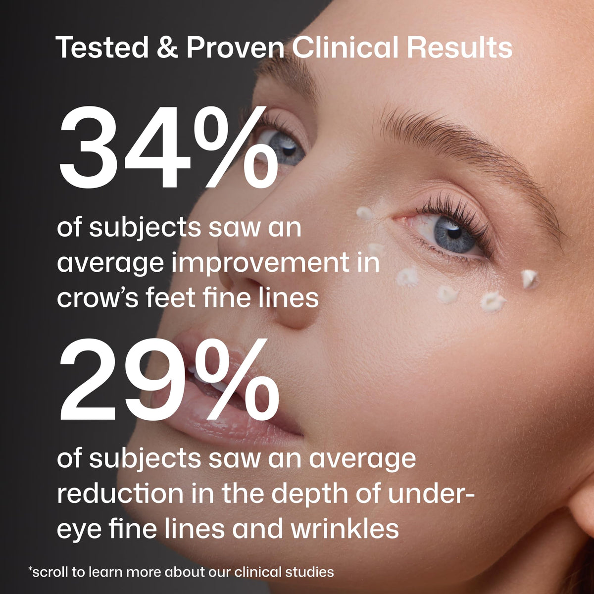 Revision Skincare ingredients label close-up highlighting peptides and hyaluronic acid benefits