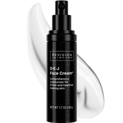 Revision Skincare D·E·J Face Cream® front jar showing premium packaging and brand