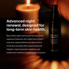Revision Skincare conceptual before and after image suggesting improved texture and tone