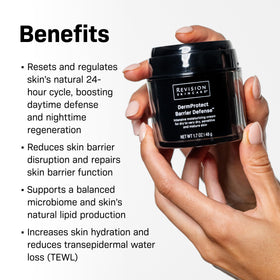 Revision Skincare close-up cream texture illustrating rich yet lightweight hydration benefit