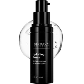 Revision Skincare front packaging showing sleek bottle and product benefit
