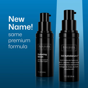 Revision Skincare pump dispensing serum highlighting controlled application benefit