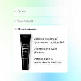 Revision Skincare compact tube in pouch for travel-friendly sun protection