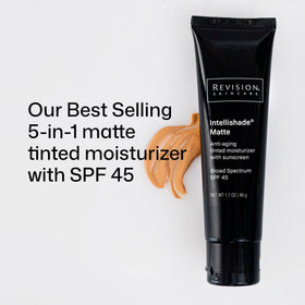 Revision Skincare close-up of creamy matte texture that blurs pores