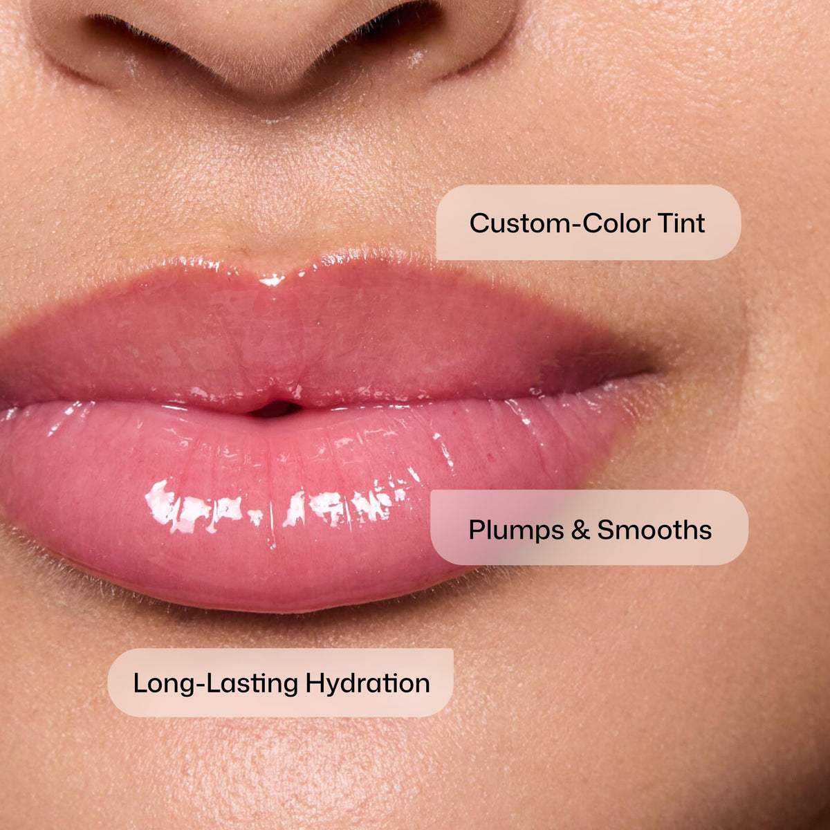 Revision Skincare color transformation chart illustrating personalized pink tint benefit