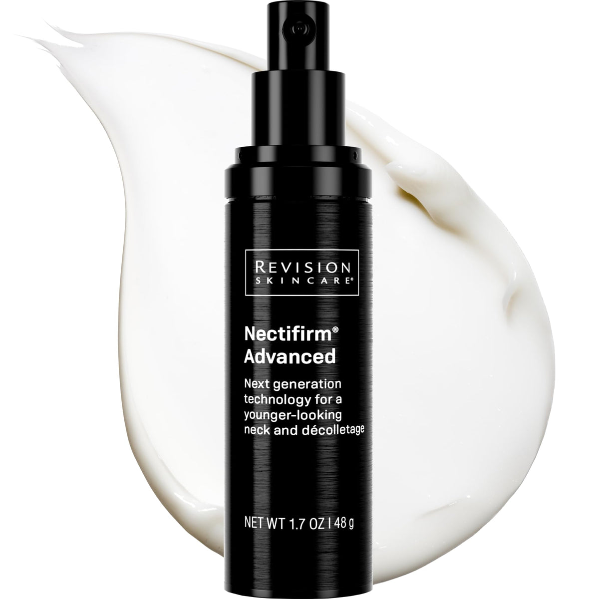 Revision Skincare front packaging showing product and clear branding benefit firming