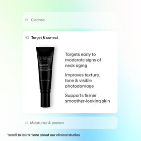 Revision Skincare Nectifirm label and ingredients emphasizes clinical formulation benefit