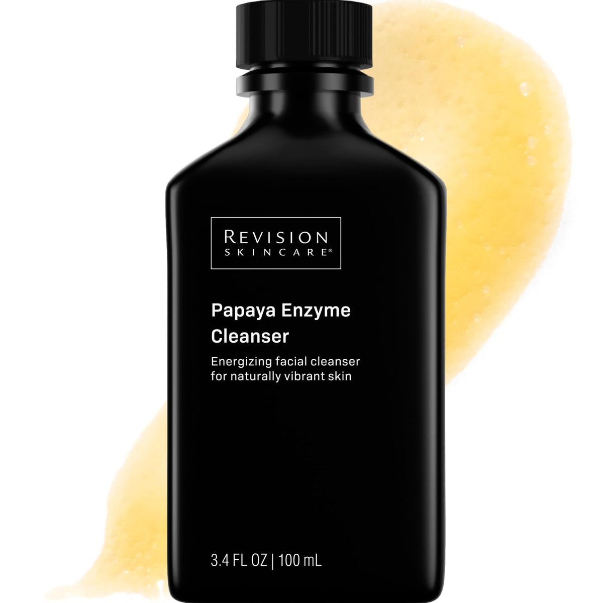Revision Skincare front packaging showing 3.4 fl oz bottle and branding benefit