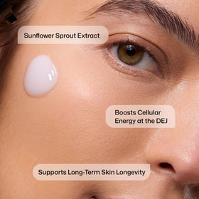 Revision Skincare product label closeup showing key ingredients and benefits clearly