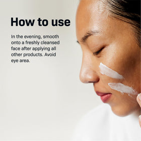 Revision Skincare label close-up emphasizing peptides and key benefits