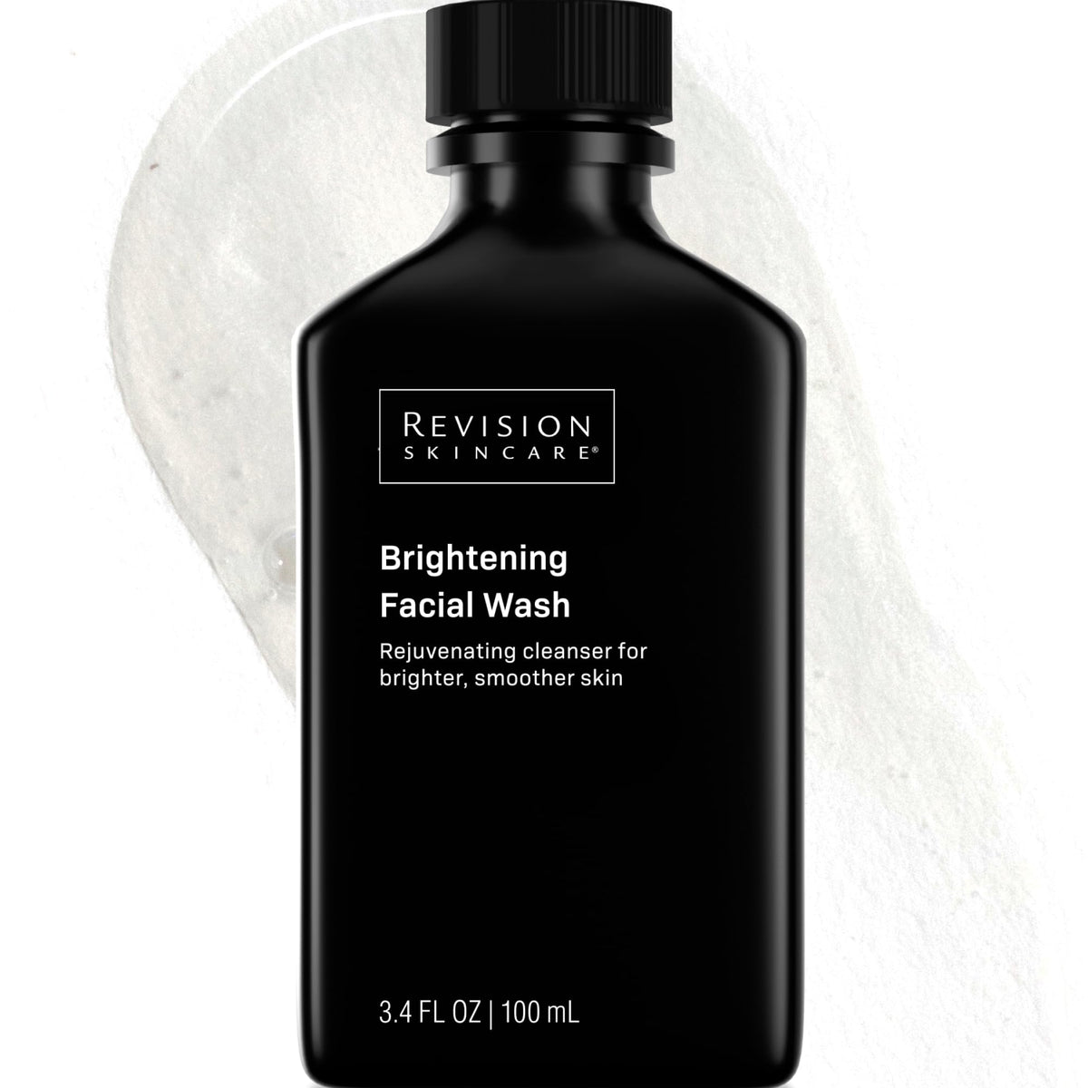 Revision Skincare front packaging showing brightening facial wash benefits