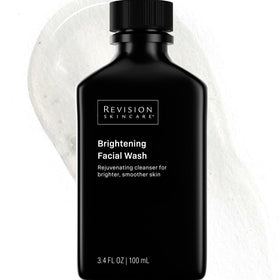 Revision Skincare front packaging showing brightening facial wash benefits