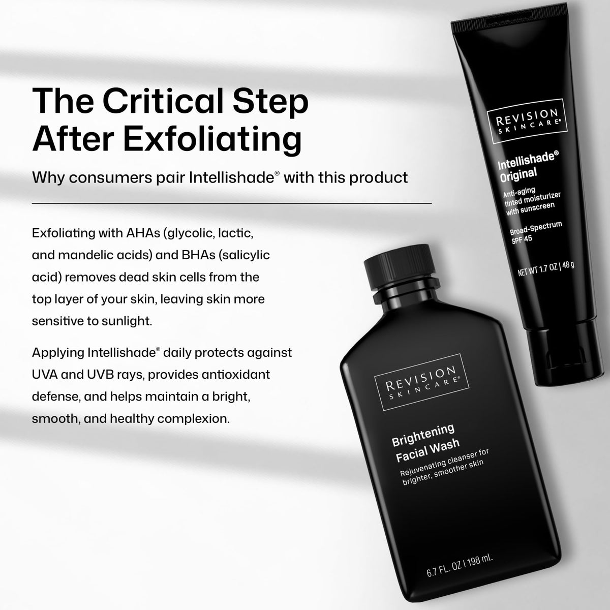 Revision Skincare open cap and nozzle showing consistency for controlled dispense