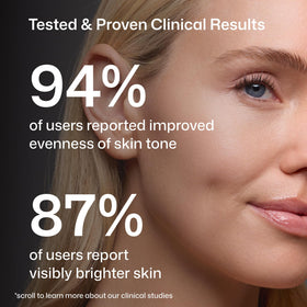 Revision Skincare packaging label close-up showing 30% THD Ascorbate clarity benefit