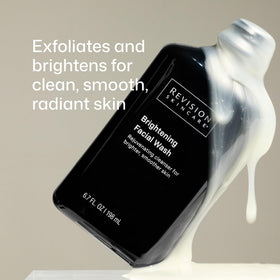 Revision Skincare pump dispensing creamy foam texture for gentle cleanse