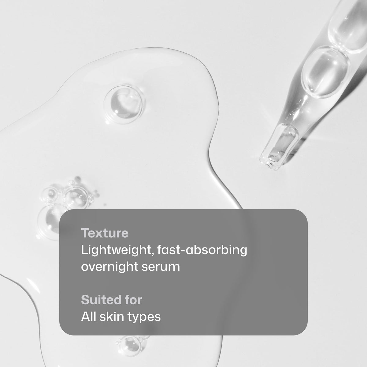 Revision Skincare serum on hand demonstrating lightweight absorption and glow