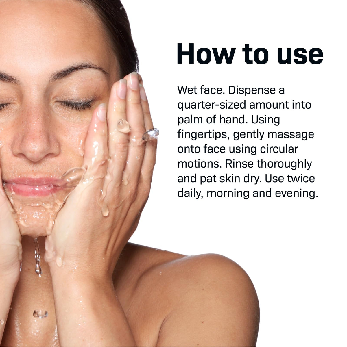 Revision Skincare lotion texture on hand demonstrating gentle hydration
