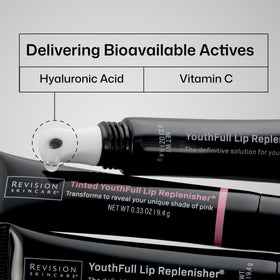 Revision Skincare tube with open cap displaying product opening and applicator tip
