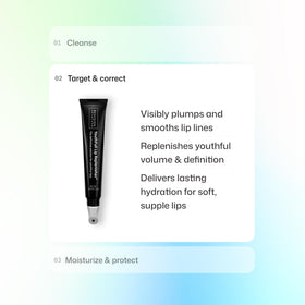 Revision Skincare two-pack box display emphasizing value and daily lip repair