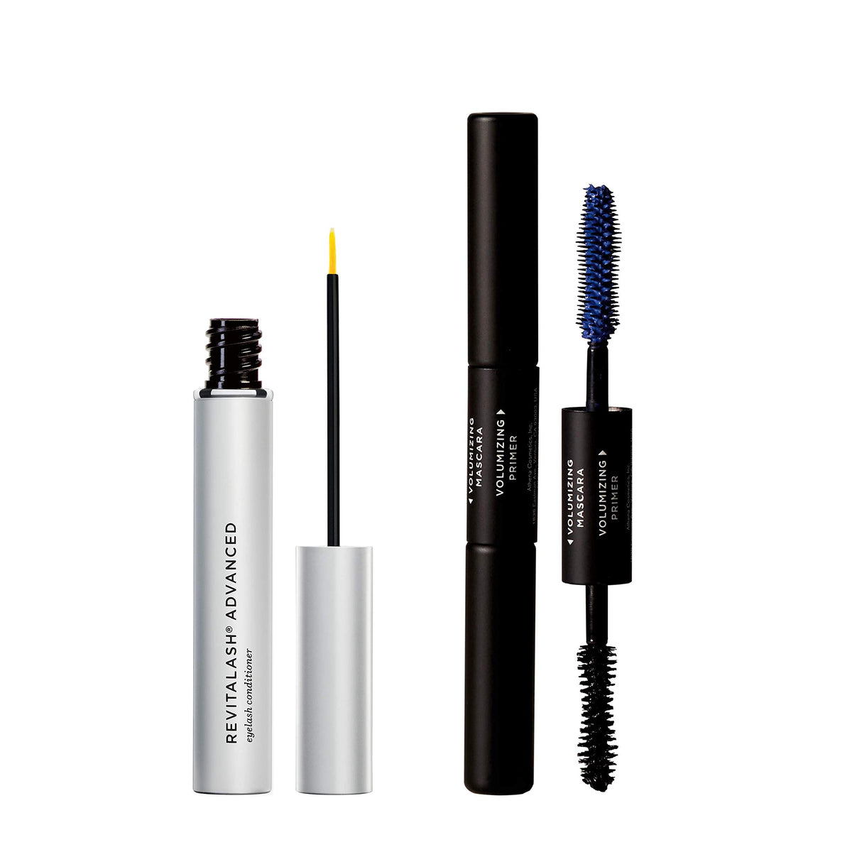RevitaLash Advanced front packaging showing serum tube and brand for strengthened lashes