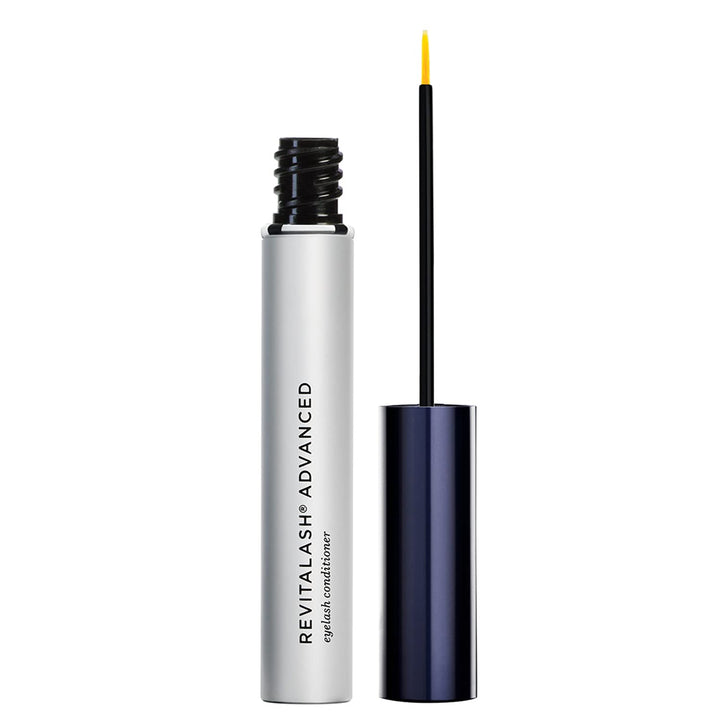 RevitaLash front packaging showing compact 2.0 mL bottle and label benefits