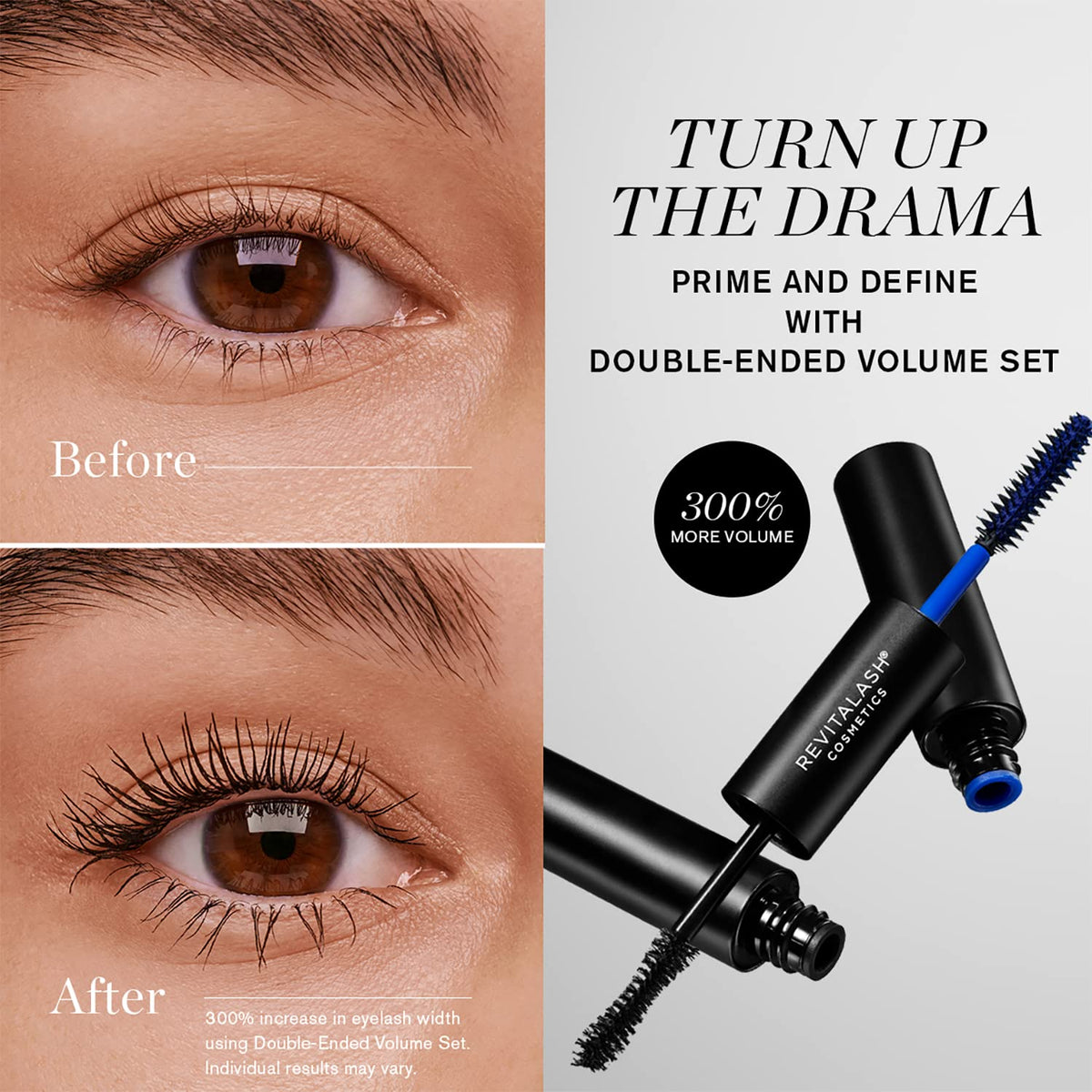 RevitaLash primer texture swiped on skin showing conditioning, buildable base