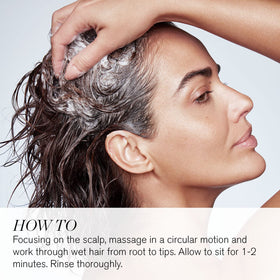 RevitaLash foam texture on hand illustrating gentle cleansing action
