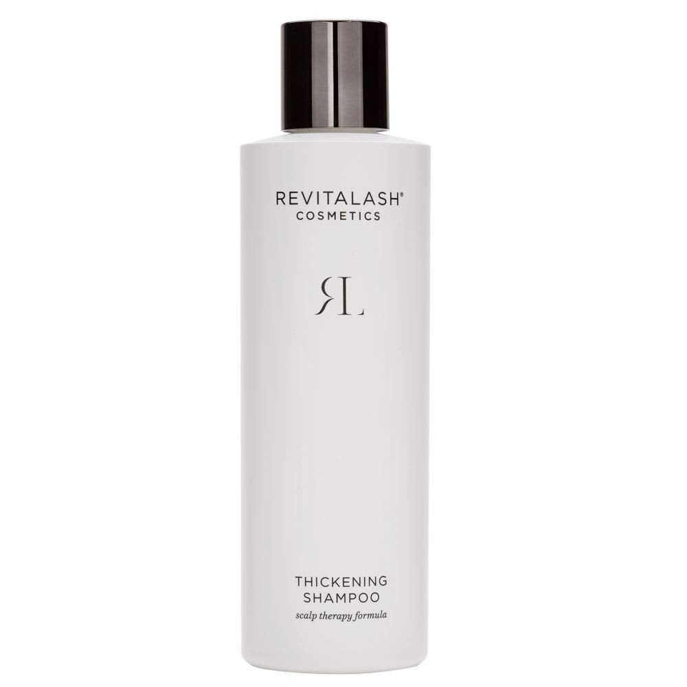 RevitaLash front packaging showing product and benefits for thicker hair