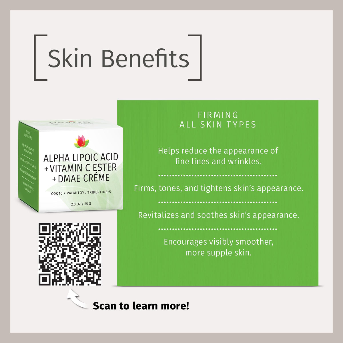 Reviva Labs application on neck demonstrating targeted firming routine