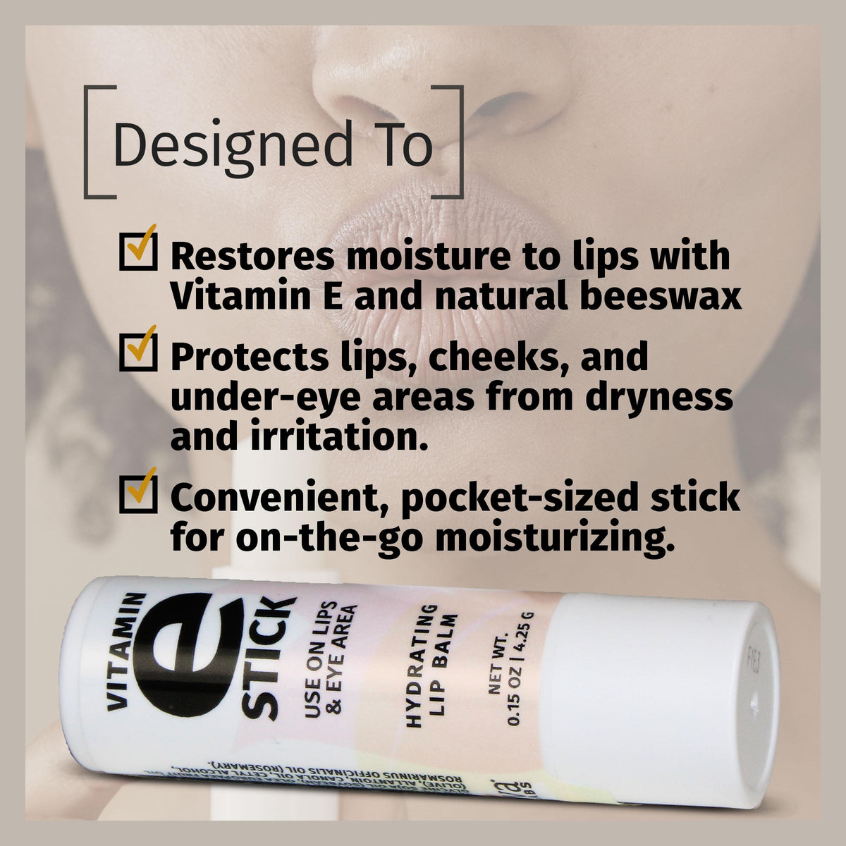 Reviva Labs balm texture swiped on hand demonstrating hydration and non-greasy finish