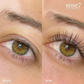 Revive7 applied to lower lash line showing targeted coverage