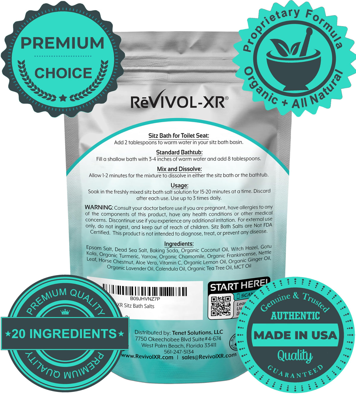 REVIVOL-XR close-up of salt and oil granules showing fast-dissolve benefit