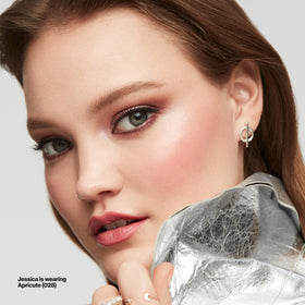 Revlon Apricute side profile of compact showing slim case for convenient storage