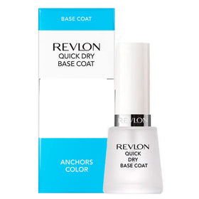 Revlon base coat front packaging showing clear bottle for even application benefit