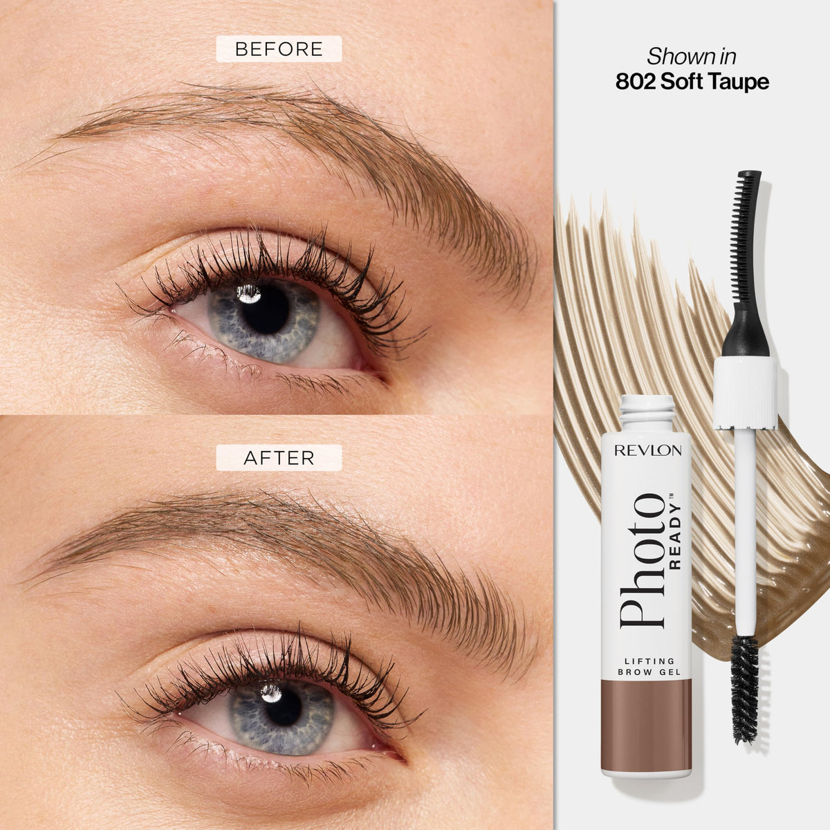 Revlon PhotoReady spoolie comb lifting hairs for precise shaping