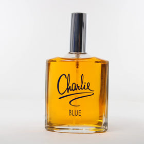 REVLON Charlie Blue label detail showing brand and product clarity advantage