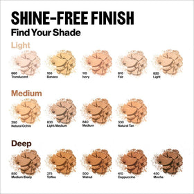 Revlon ColorStay applied on cheek showing matte finish and shine control benefit