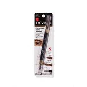 Revlon ColorStay Brow Creator placed on a vanity in use for everyday grooming