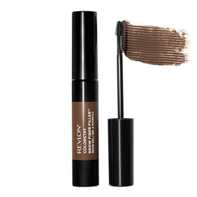 Revlon ColorStay Brow front packaging showing shade and tube benefit