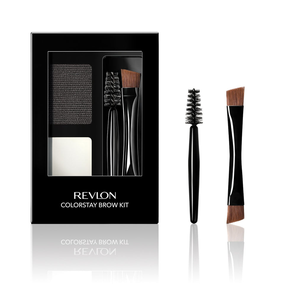 Revlon ColorStay Brow Kit front compact showing powder and pomade for versatile looks