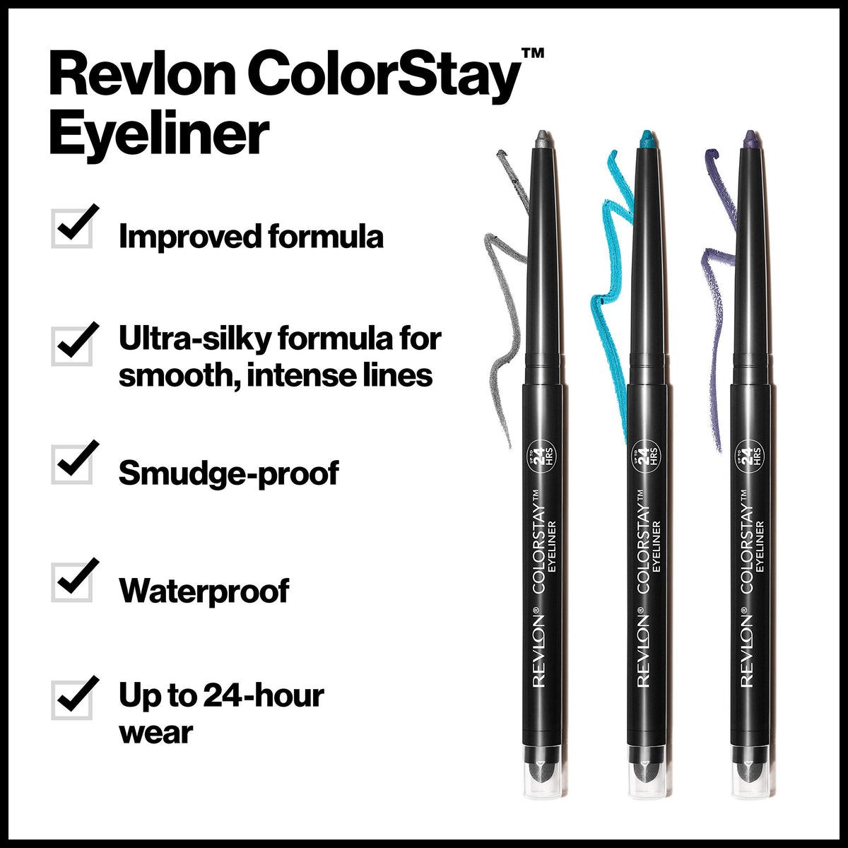 Revlon ColorStay built‑in sharpener detail for on‑the‑go sharpening