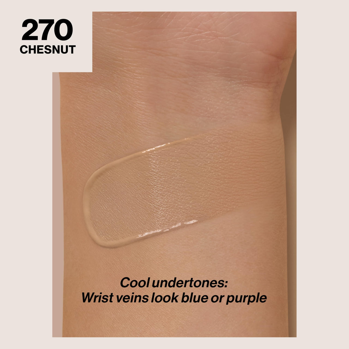Revlon ColorStay pump dispensing texture highlighting smooth blendability benefit