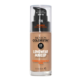 Revlon ColorStay front bottle in Chestnut 270 showing product label and shade