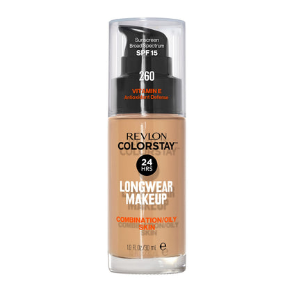 Revlon ColorStay front packaging showing Light Honey shade and benefits